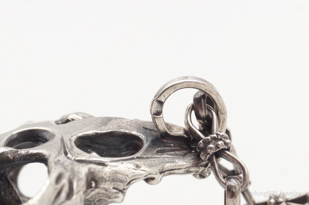 Vintage Brutalist Silver Toggle Necklace | Jewelry > Necklaces > Pendants | Wiccan Center
