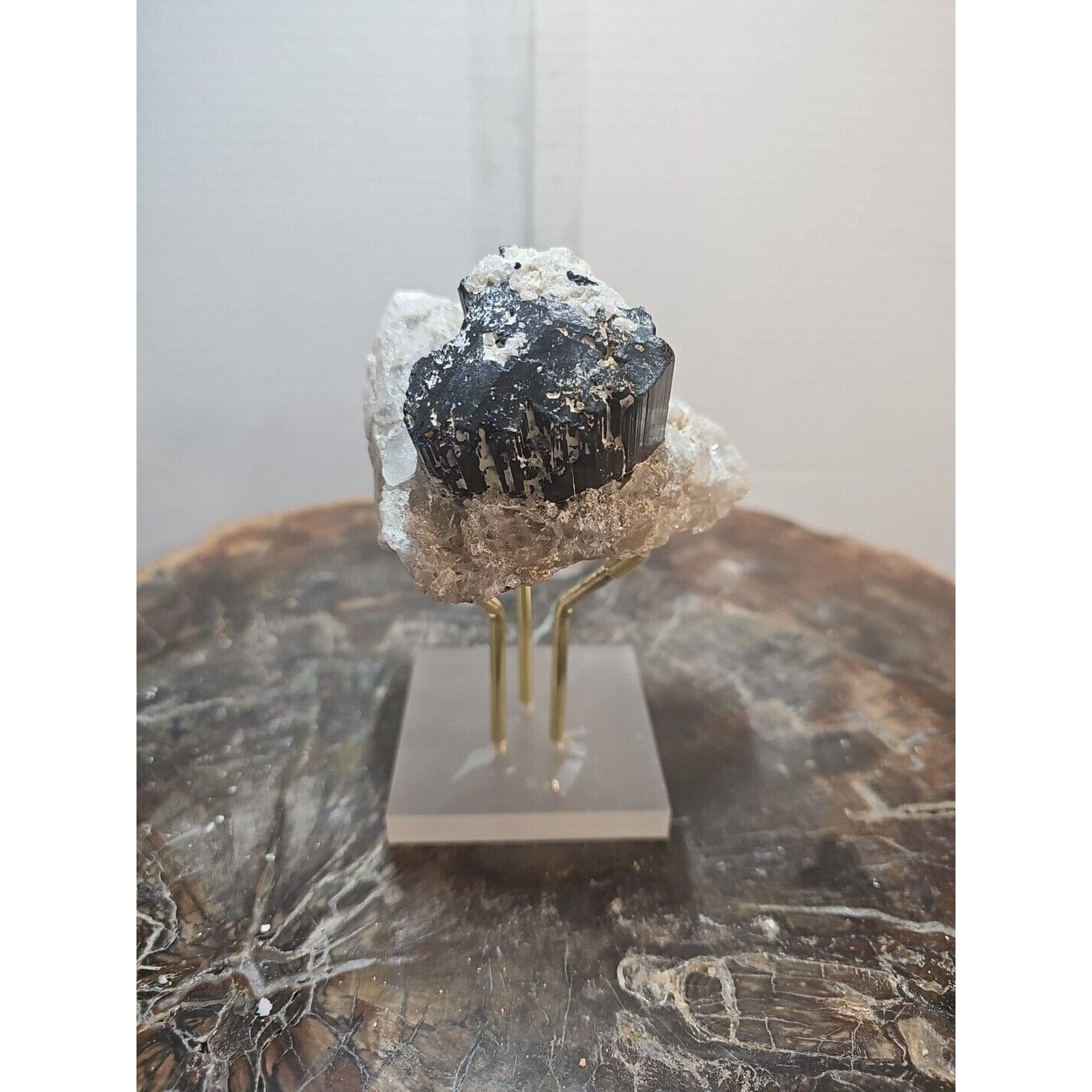 Black Tourmaline Raw Mineral Specimen — 1.11 lbs, Rough Natural Crystal | CrystalCloud Company | Mineral Specimens | Wiccan Center