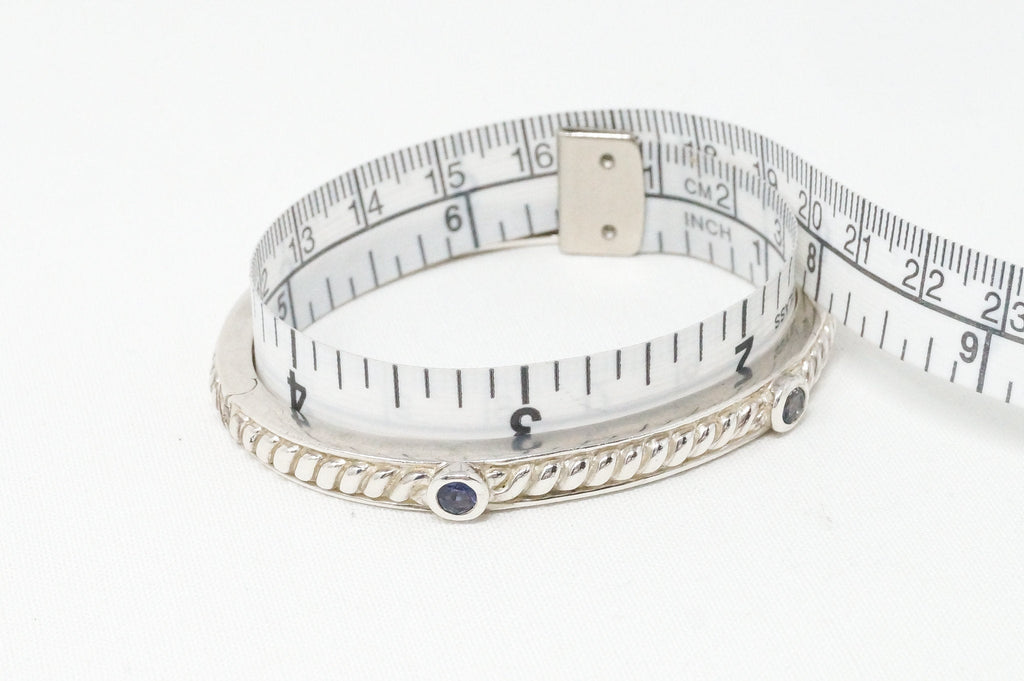 Vintage Designer Judith Ripka Amethyst Cable Sterling Silver Bracelet | Jewelry > Bracelets | Wiccan Center