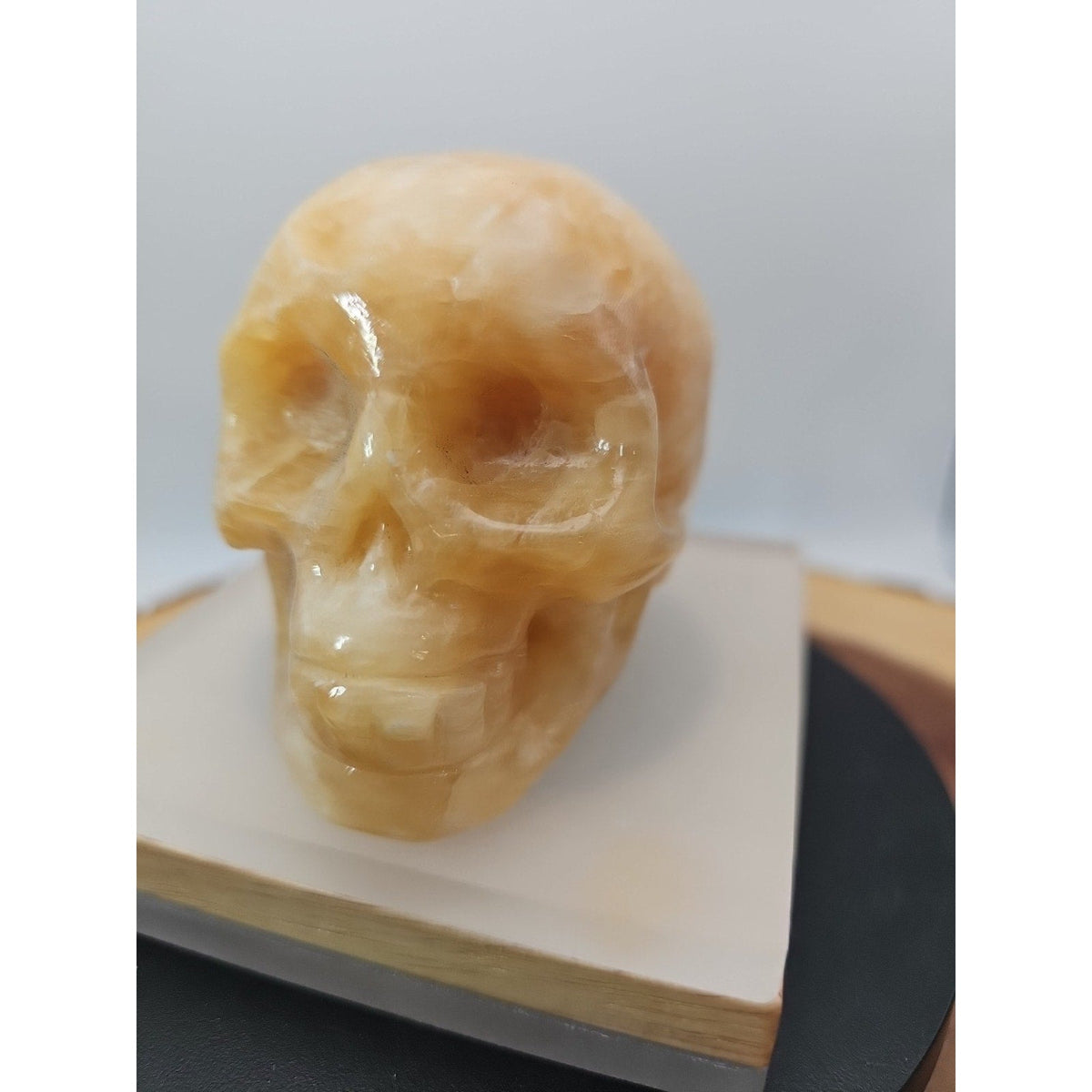 0.89 lb Jasper Jade Agate Crystal Skull – Madagascar
