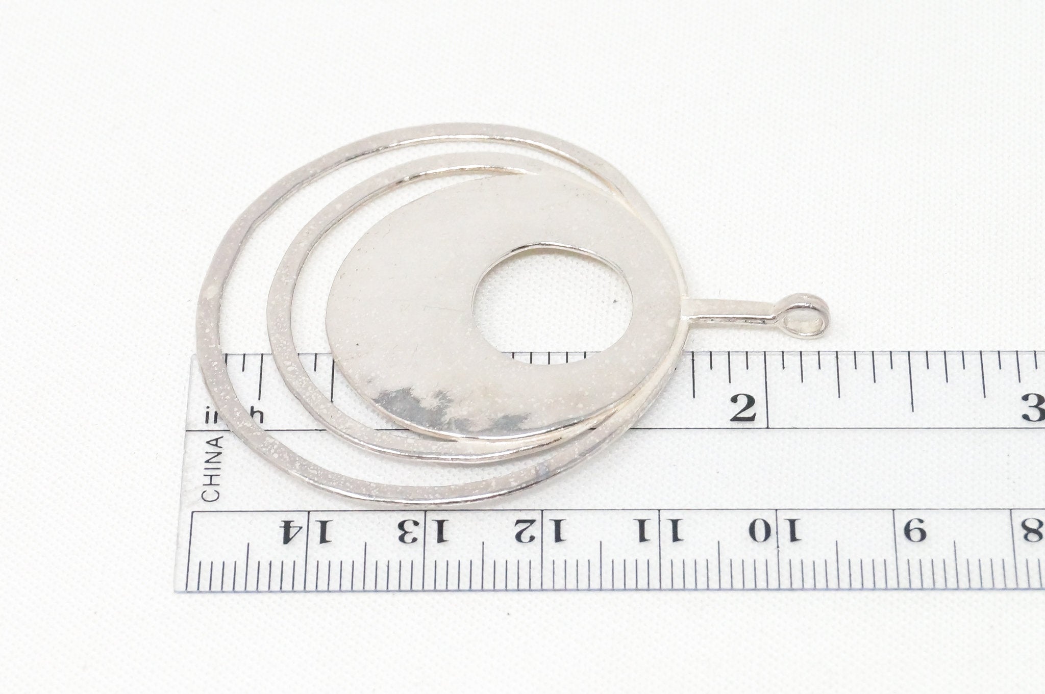 Retired Silpada Hammered Rings Sterling Silver Necklace Pendant | Jewelry > Necklaces > Pendants | Wiccan Center