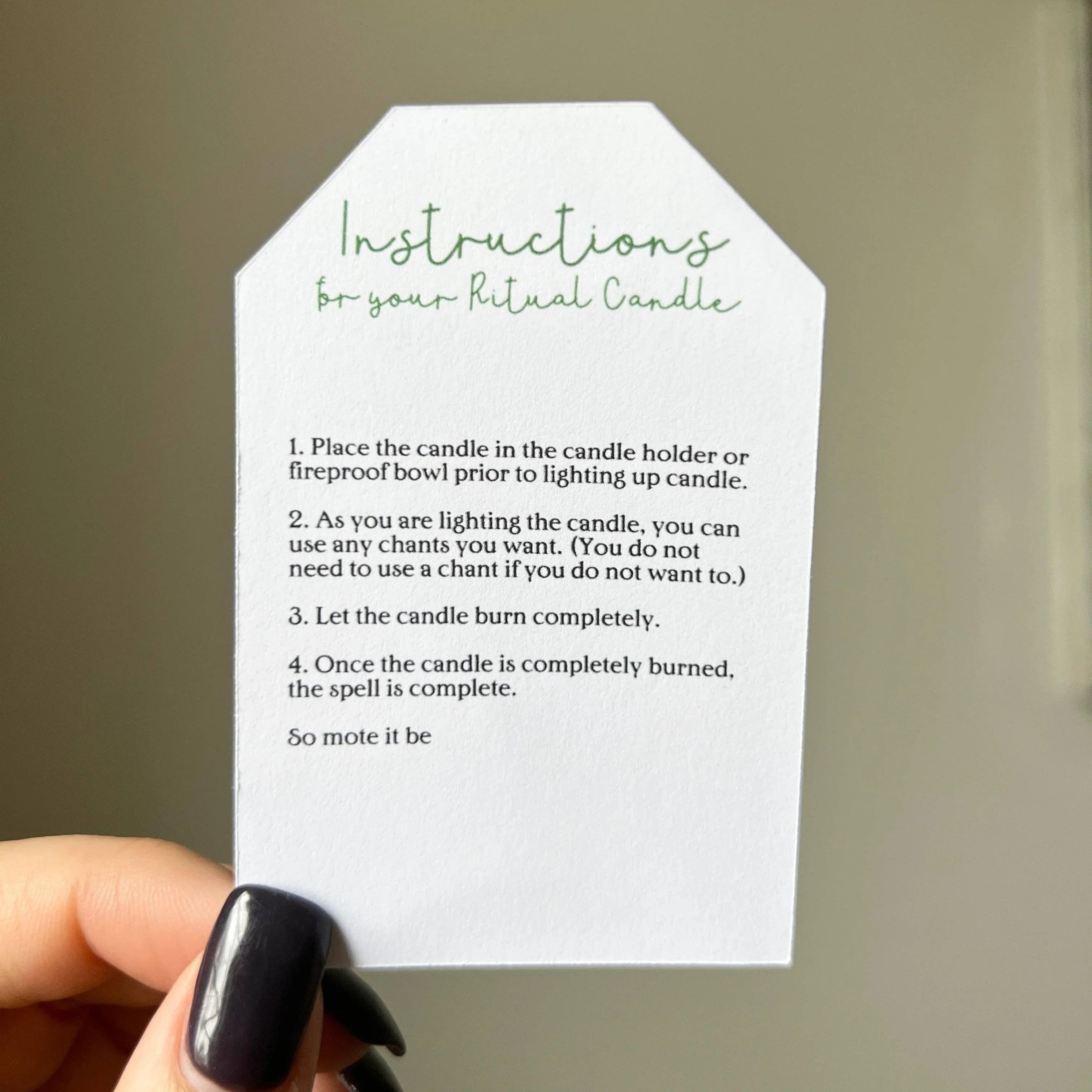 Letting Go Ritual Candle