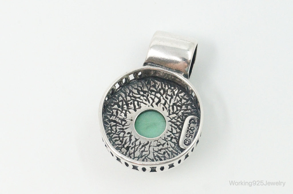 Vintage Designer Carolyn Pollack Relios Turquoise Sterling Silver Pendant | Jewelry > Necklaces > Pendants | Wiccan Center