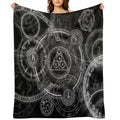 Viking Runes Travel-friendly Throw Blanket