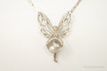 Vintage Fairy Glass Marble Sterling Silver Necklace | Jewelry > Necklaces > Pendants | Wiccan Center