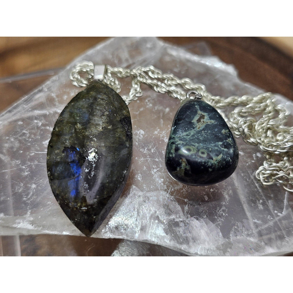 Labradorite & Jababa jasper set