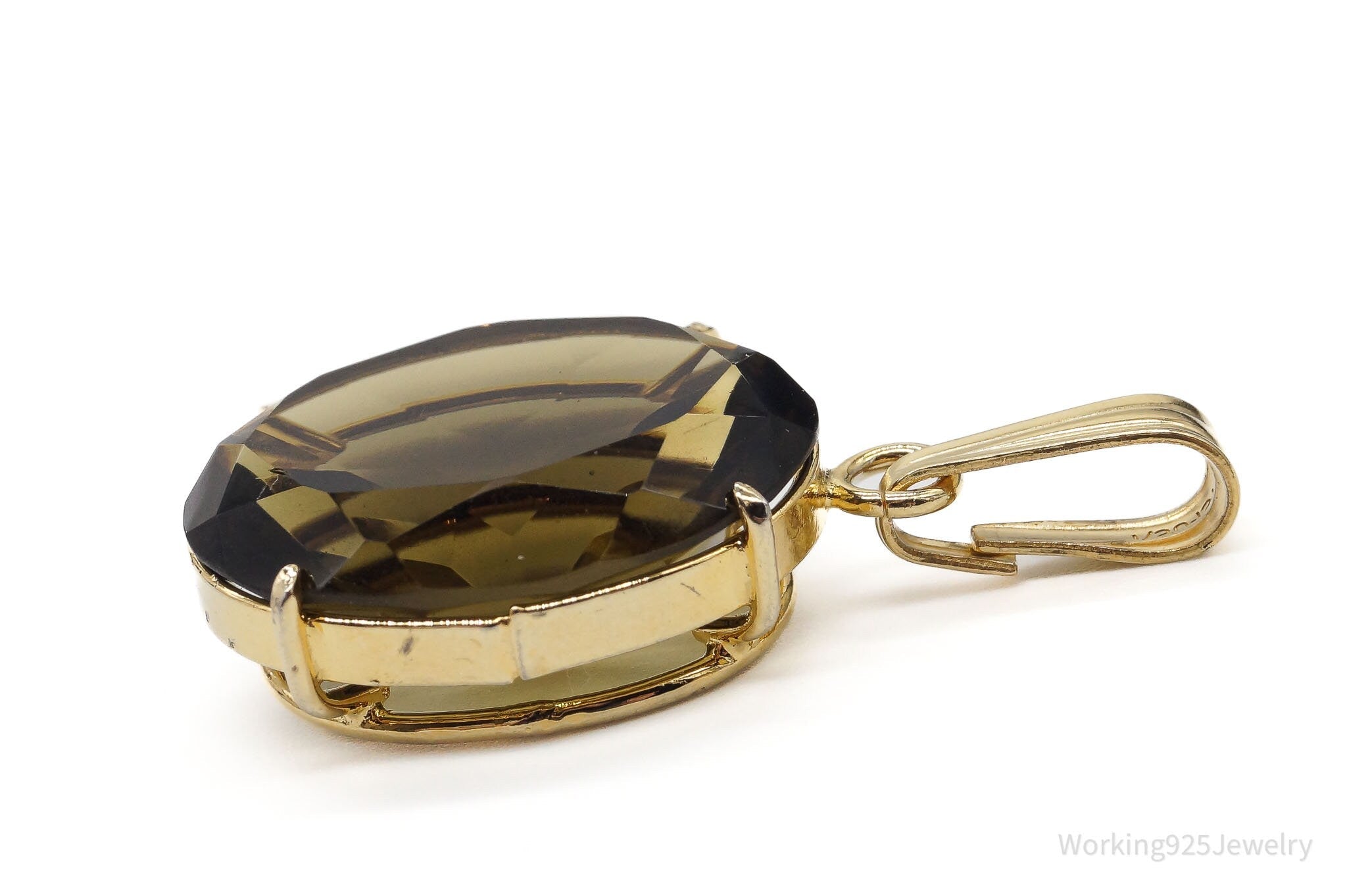 Vintage WRC 12K Gold Filled Smoky Quartz Pendant | Jewelry > Necklaces > Pendants | Wiccan Center