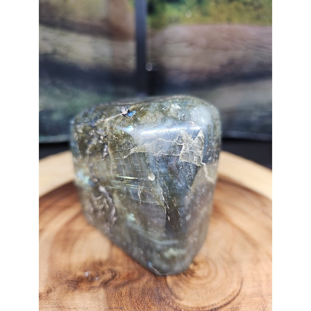 1.60lbs Natural Rainbow Labradorite Crystal Gem Spectrolite Stone | Mineral Specimens | Wiccan Center