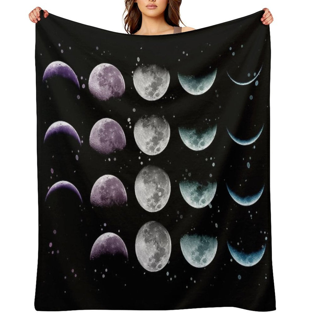 Moon Phase Premium Throw Blanket