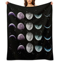 Moon Phase Premium Throw Blanket