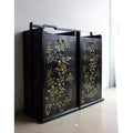 Antique-Style Black Lacquered Butterfly Chest with Hand-Gilded Details | Jewelry Chest | Wiccan Center