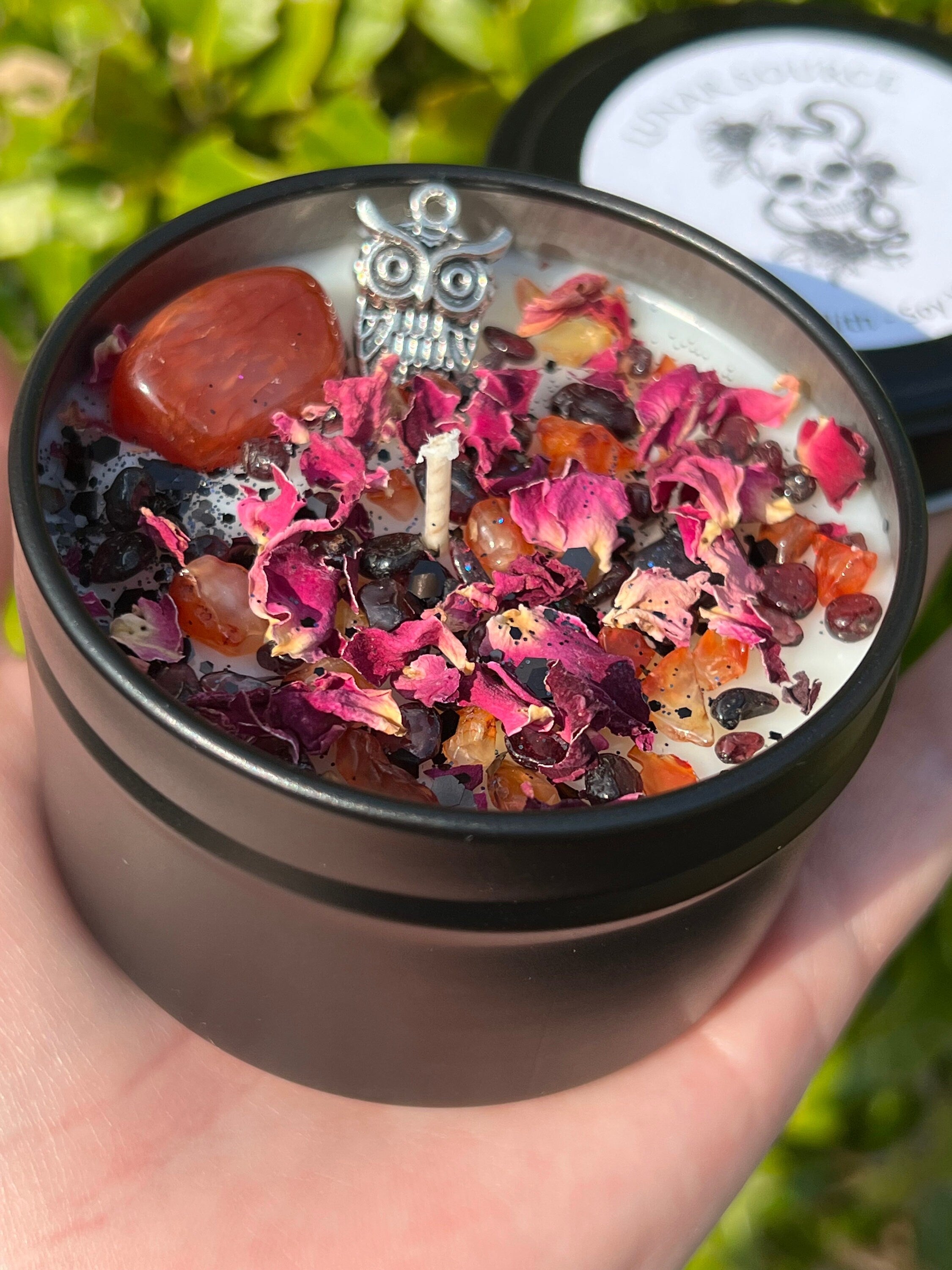 Lilith Candle | Witchcraft Pagan Witch Herbal Intention Dark Moon Goddess Lilit Temptress Spell Ritual Altar Devotee Offering Scented Gift | | Wiccan Center