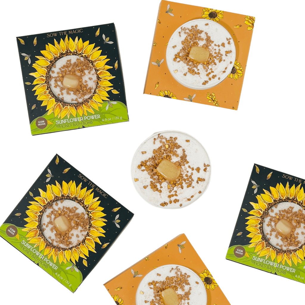 Sunflower Power Honey Bath Bomb