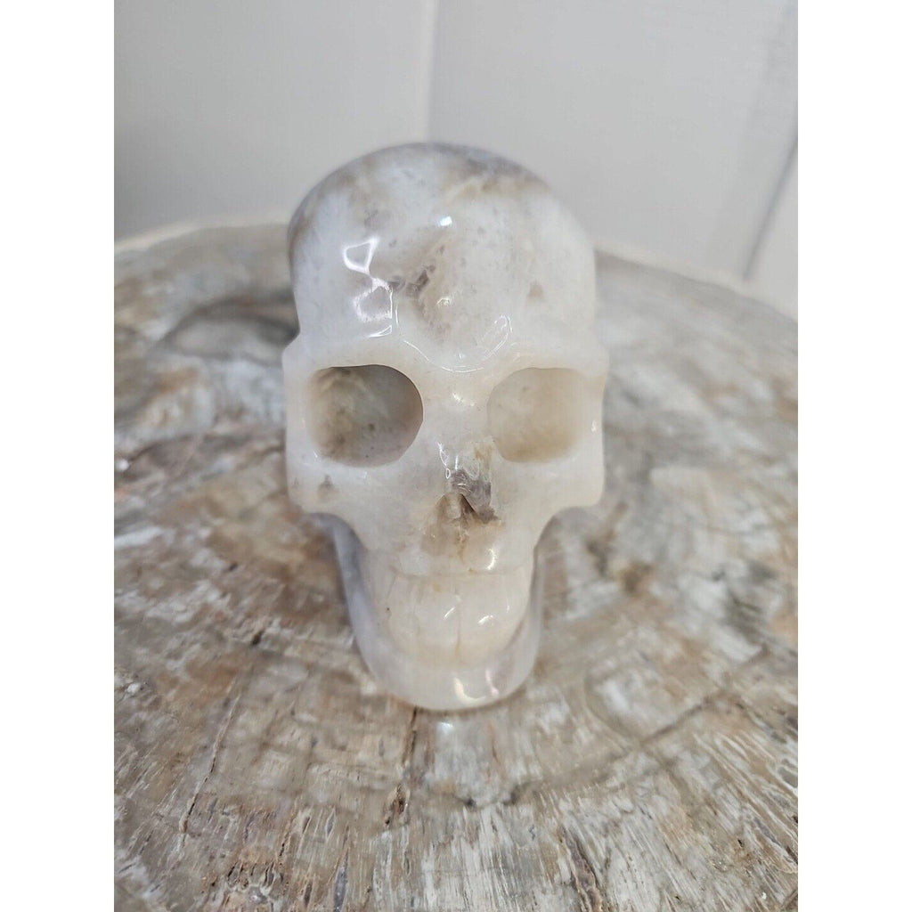 2.2 lb Natural Amethyst Hand-Carved Crystal Skull — Spiritual Collector Piece | CrystalCloud Company