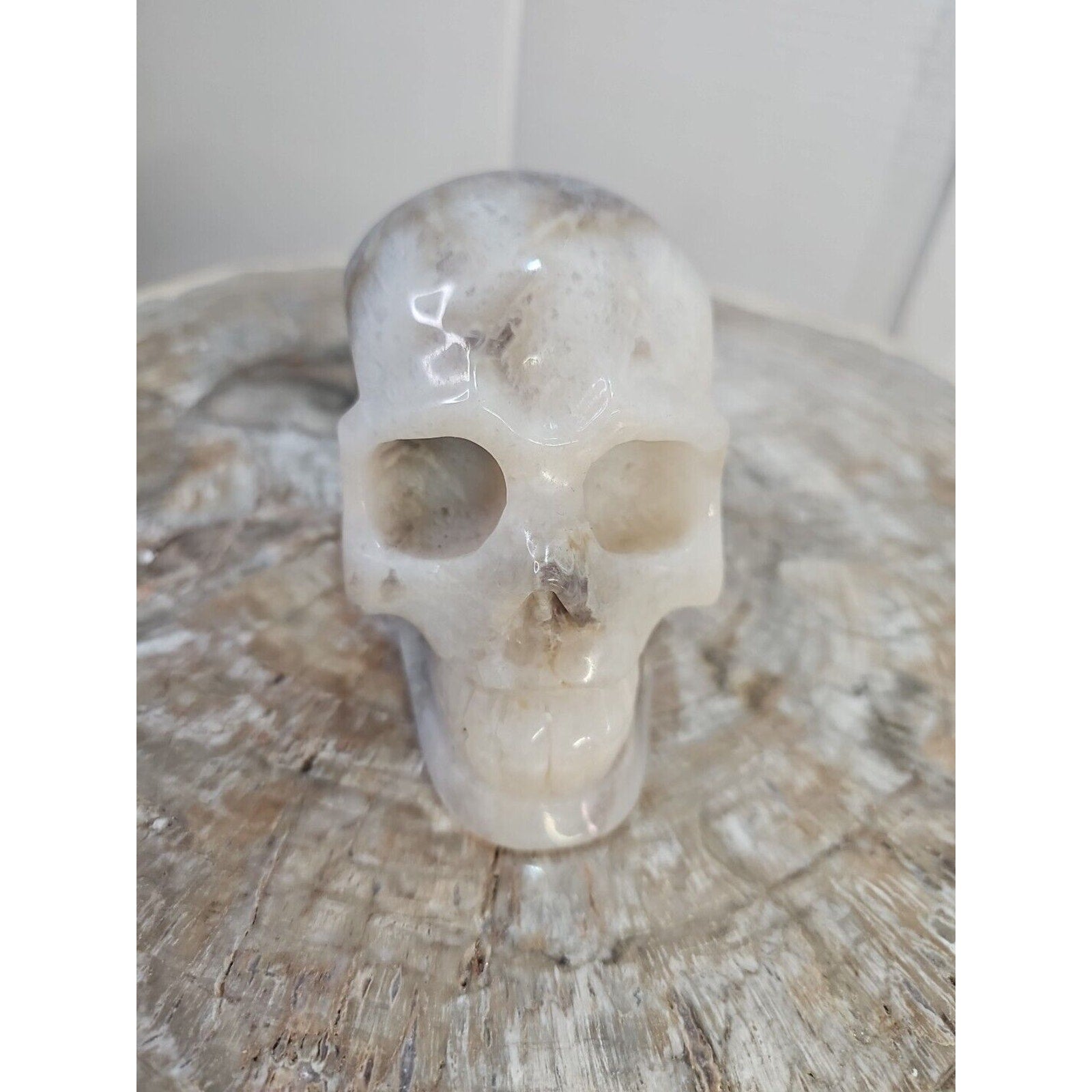 2.2 lb Natural Amethyst Hand-Carved Crystal Skull — Spiritual Collector Piece | CrystalCloud Company