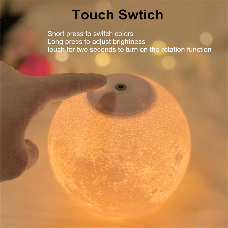 Creative 3D Magnetic Floating Levitating Moon Lamp Touch Control 3 Color Moon Light Lunar Night Light For Home Office Room Decor | 0 | Wiccan Center