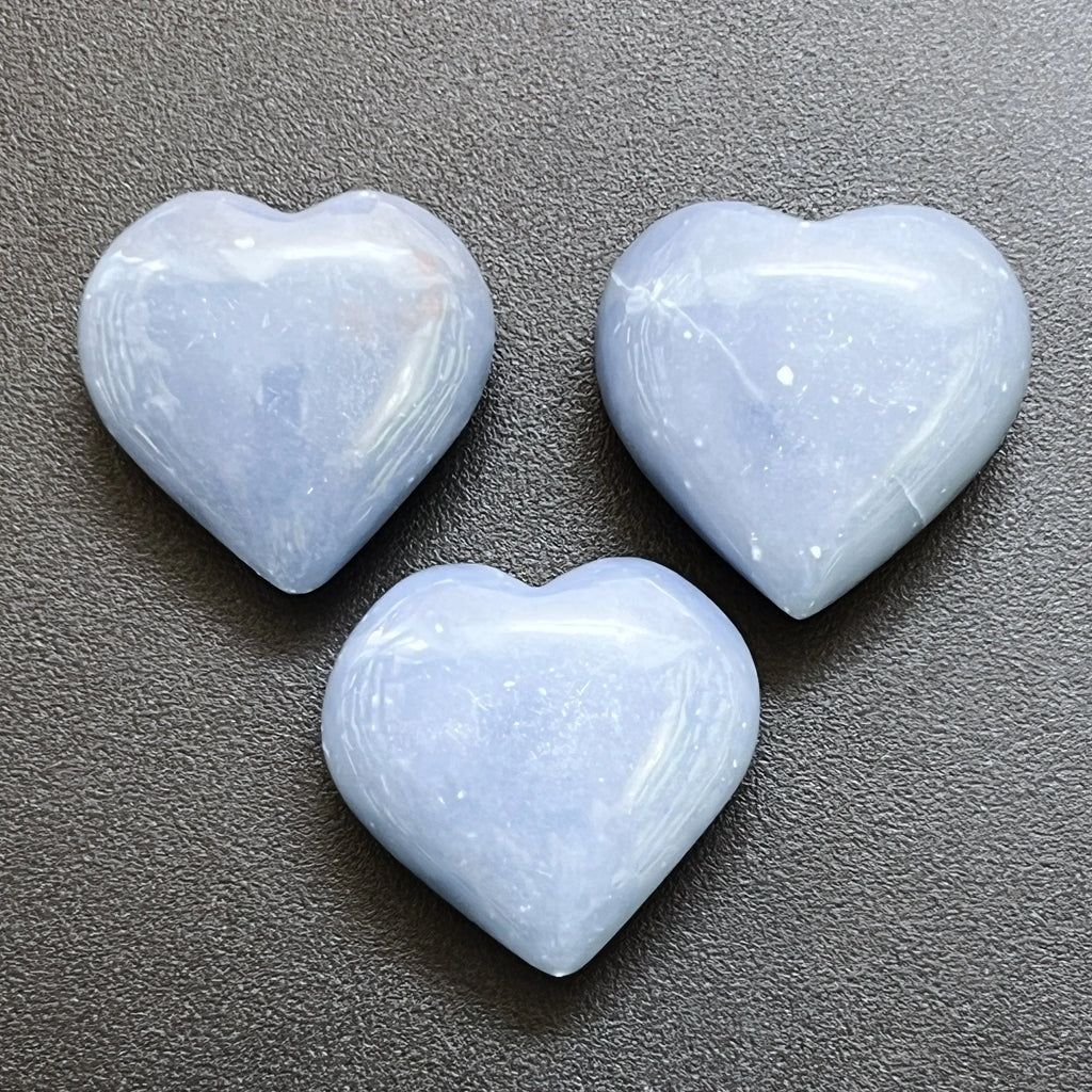 Blue Angelite Crystal Puffy Heart Carving Wholesale | Home & Living > Home Decor > Home Accents > Rocks & Geodes | Wiccan Center