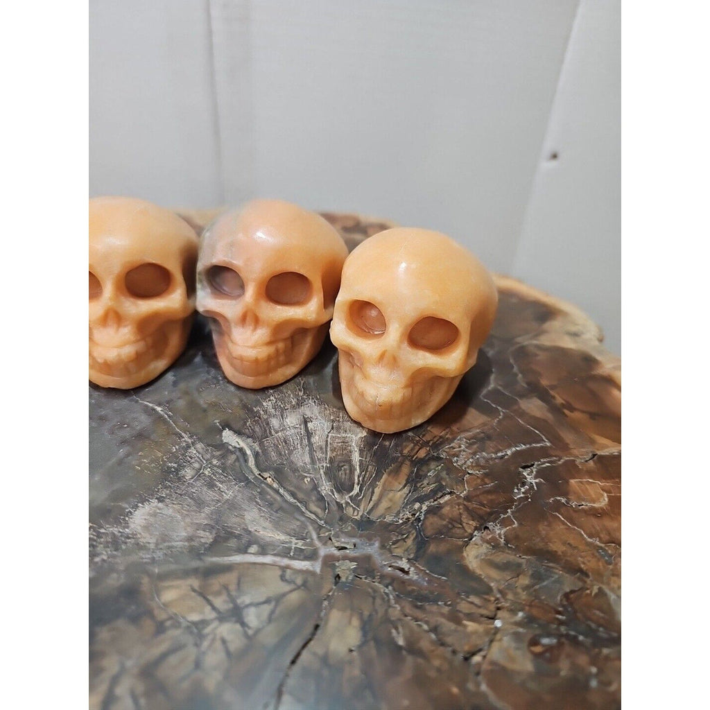 Natural Sunstone Quartz Crystal Skull Carving — Brazil | CrystalCloud Company | Crystal Carvings & Skulls | Wiccan Center