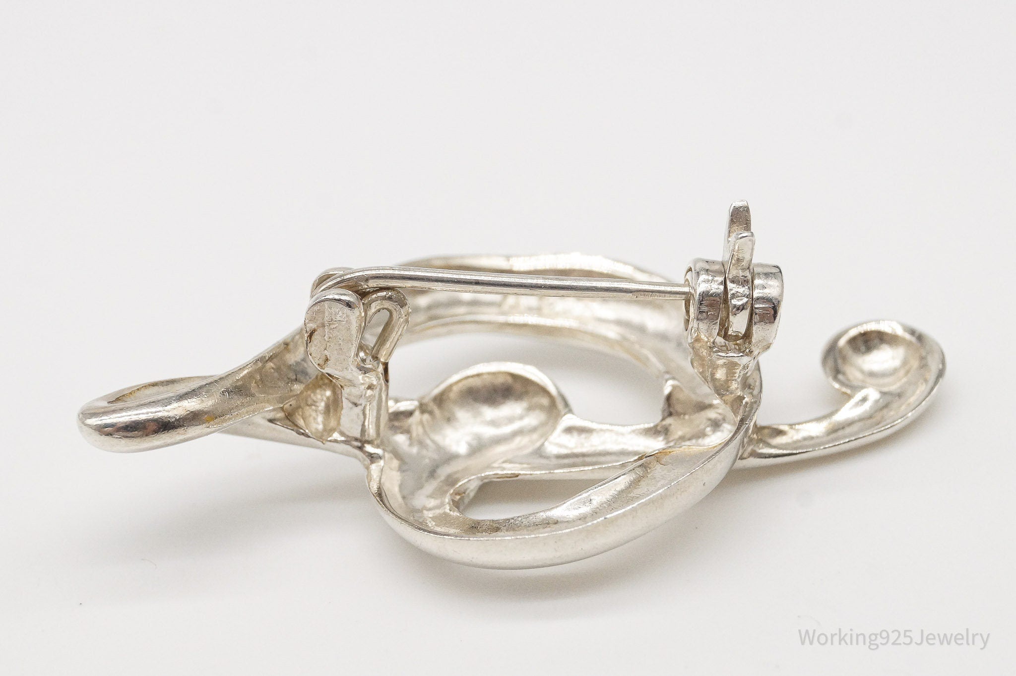 Vintage Treble Clef Music Note Sterling Silver Brooch Pin | Jewelry > Brooches, Pins & Clips | Wiccan Center