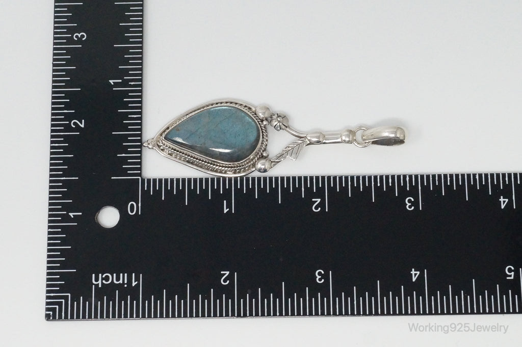 Large Designer Supreme Jewelers Labradorite Sterling Silver Pendant | Jewelry > Necklaces > Pendants | Wiccan Center