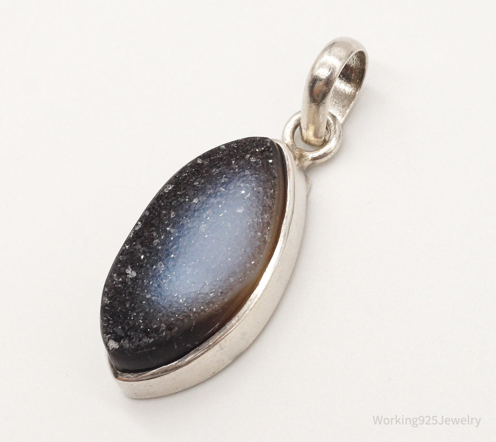 Vintage Large Druzy Quartz Sterling Silver Pendant | Jewelry > Necklaces > Pendants | Wiccan Center