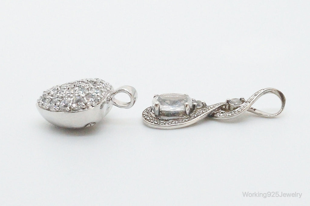 Vintage Cubic Zirconia Sterling Silver Necklace Pendants | Jewelry > Necklaces > Pendants | Wiccan Center