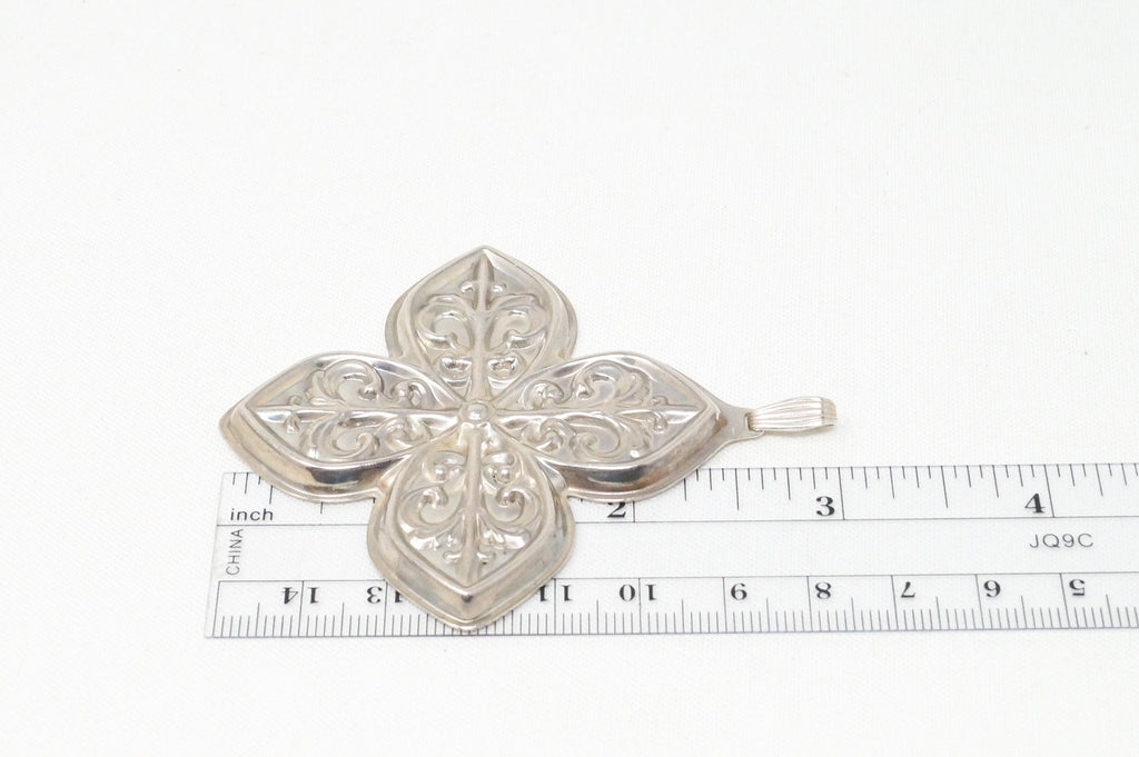 Beautiful Antique Designer Reed & Barton Repousse Sterling Silver Pendant | Jewelry > Necklaces > Pendants | Wiccan Center