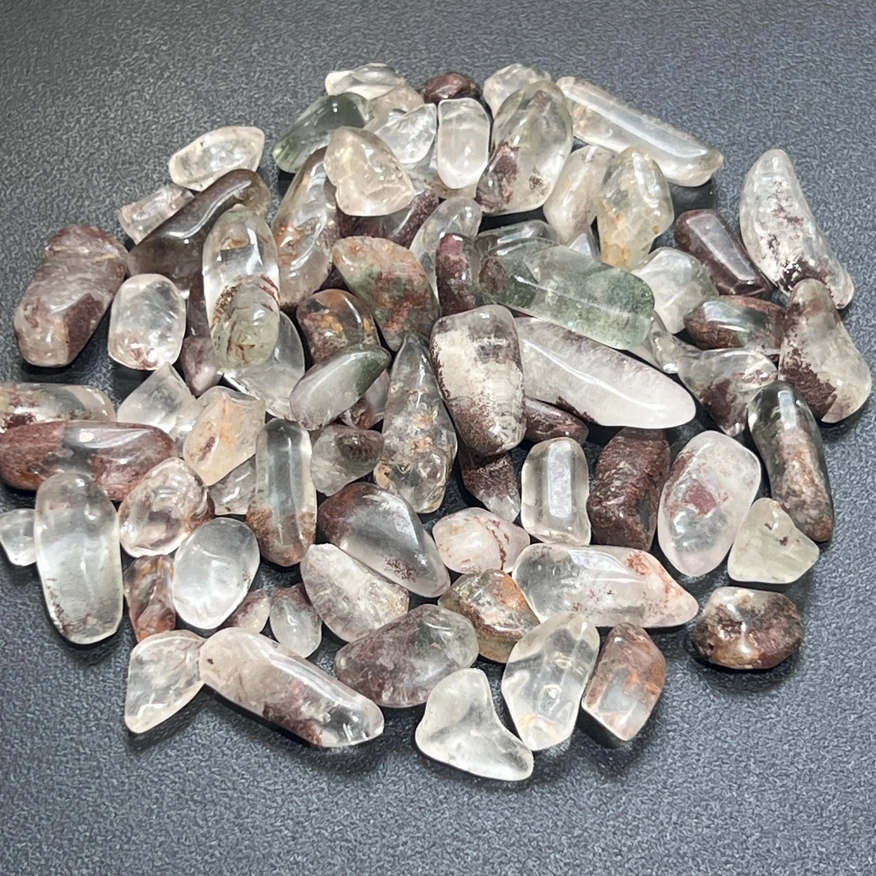 Garden Quartz Crystal (Mystical Lodolite) Small Tumbled Stones (By The Ounce Or Pound) Wholesale | Home & Living > Home Decor > Home Accents > Rocks & Geodes | Wiccan Center
