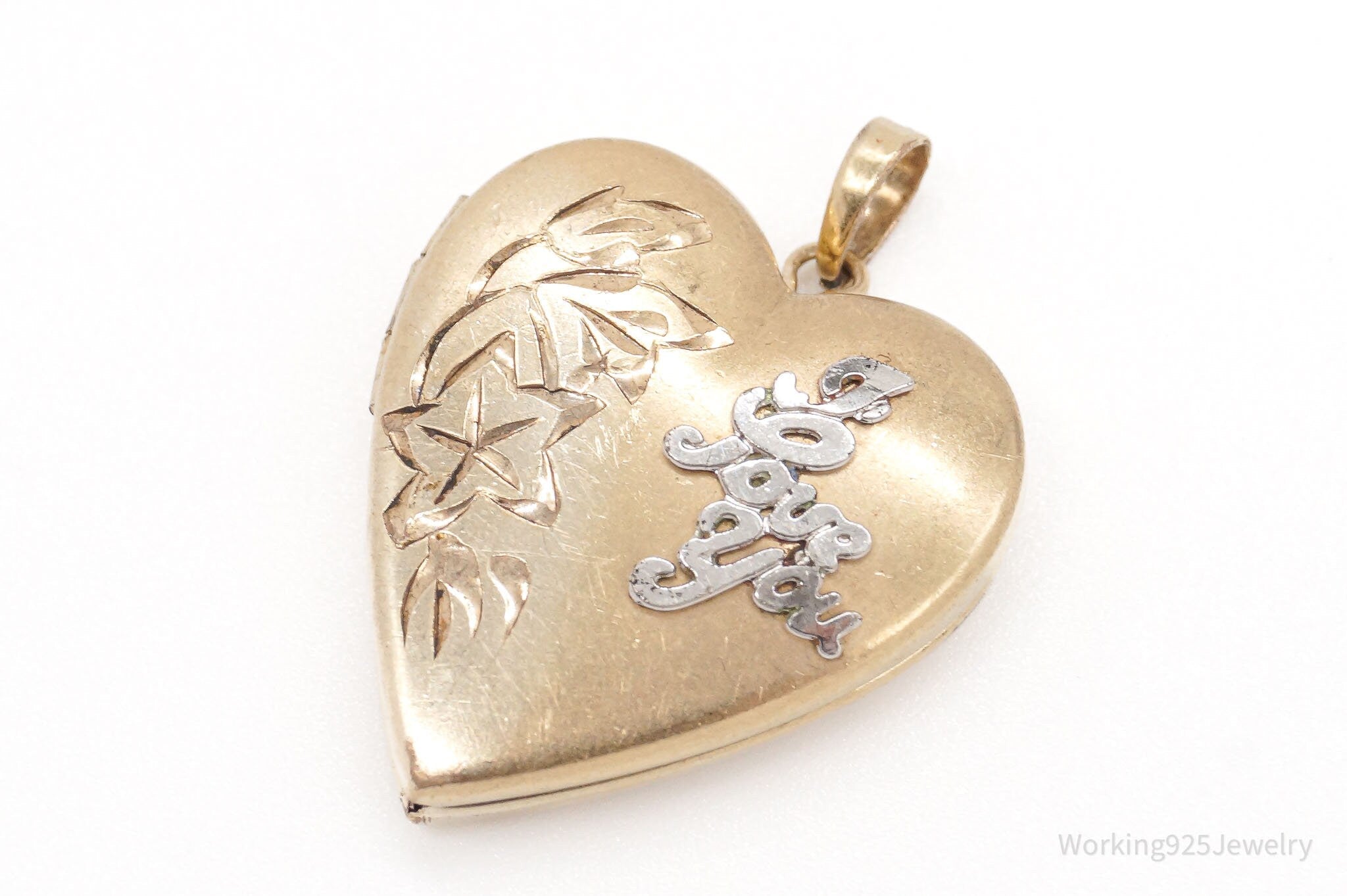 Vintage 14K Gold Filled "I Love You" Heart Locket Pendant | Jewelry > Necklaces > Pendants | Wiccan Center