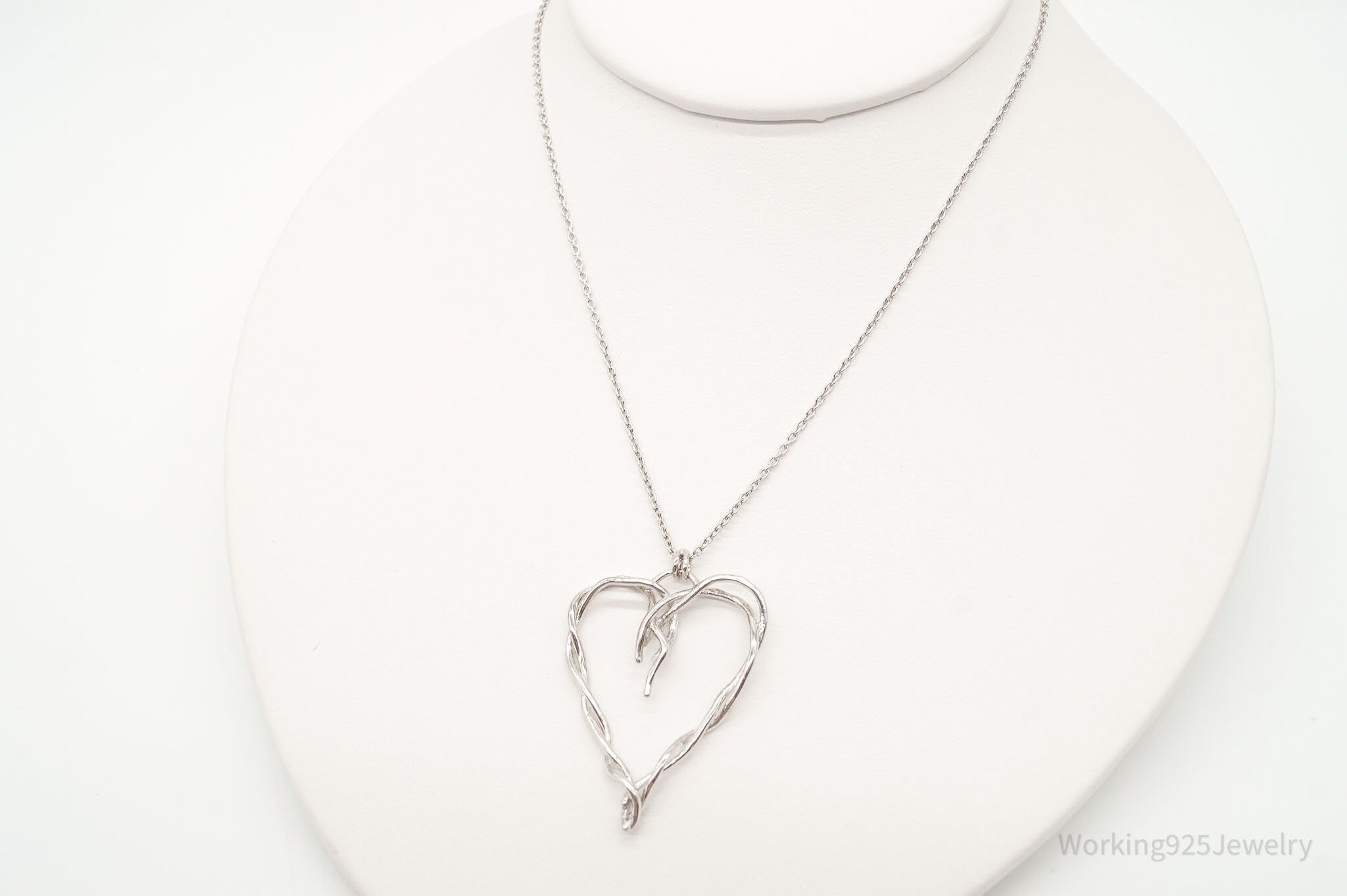 DesignerDean Harris Twisted Heart Sterling Silver Necklace | Jewelry > Necklaces > Pendants | Wiccan Center