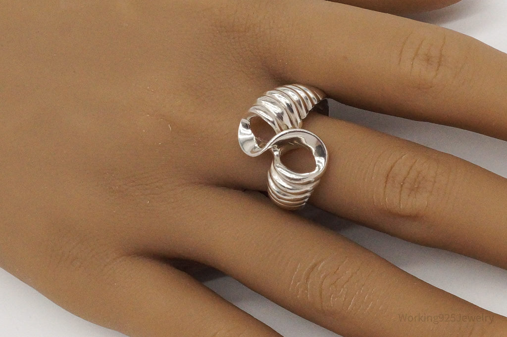Vintage Modernist Sterling Silver Ring - Size 11.75 | Jewelry > Rings | Wiccan Center