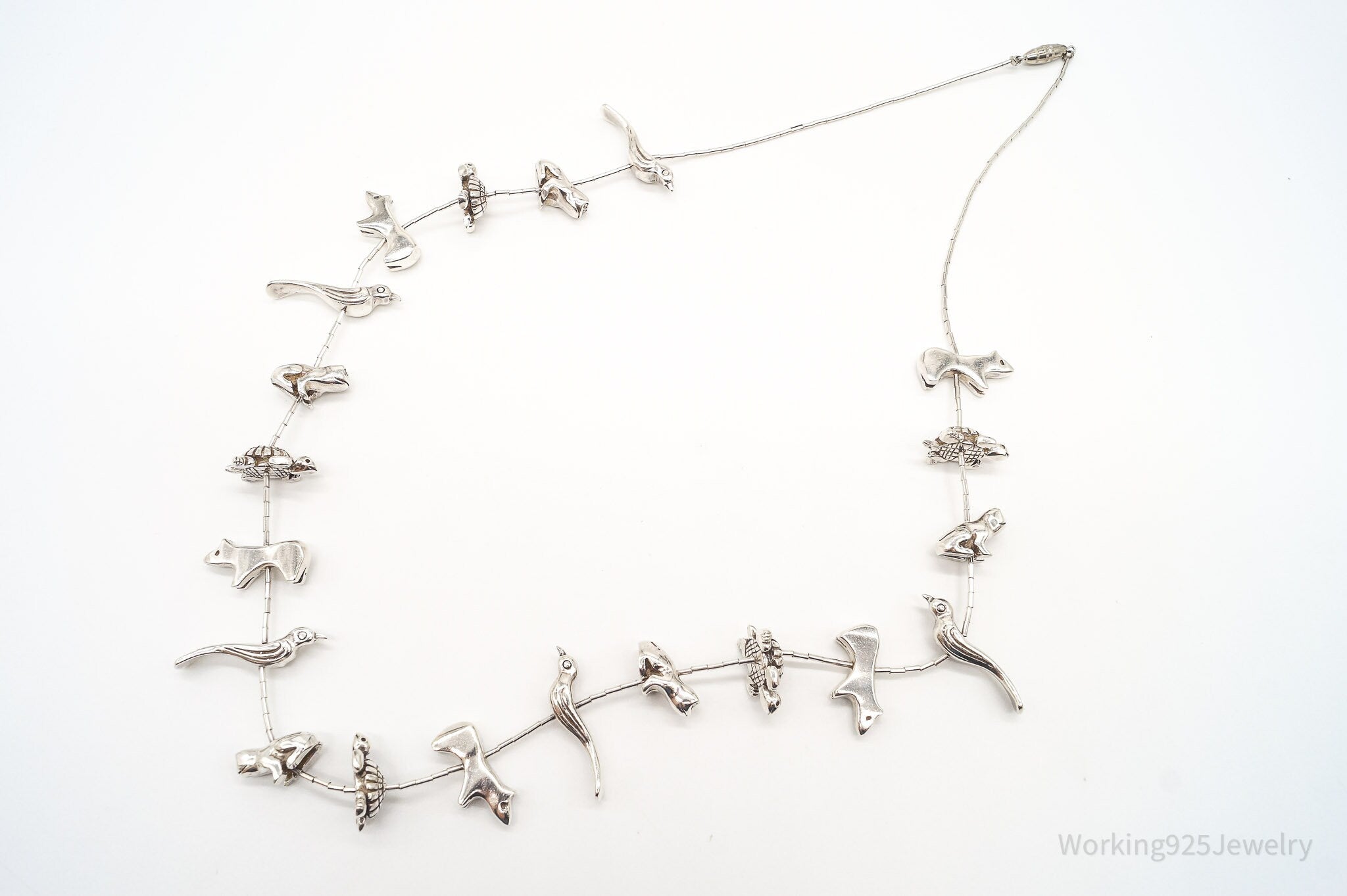 Vintage Native American Zuni Animal Fetish Silver Necklace | Jewelry > Necklaces > Pendants | Wiccan Center