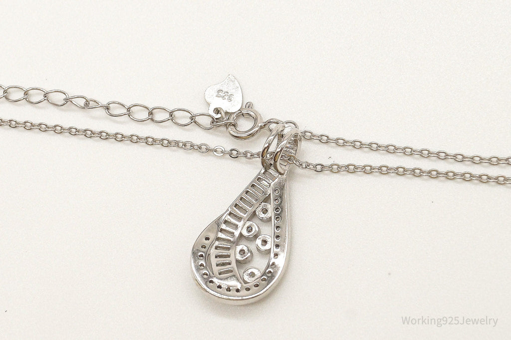 Designer Ryze Cubic Zirconia Sterling Silver Necklace | Jewelry > Necklaces > Pendants | Wiccan Center