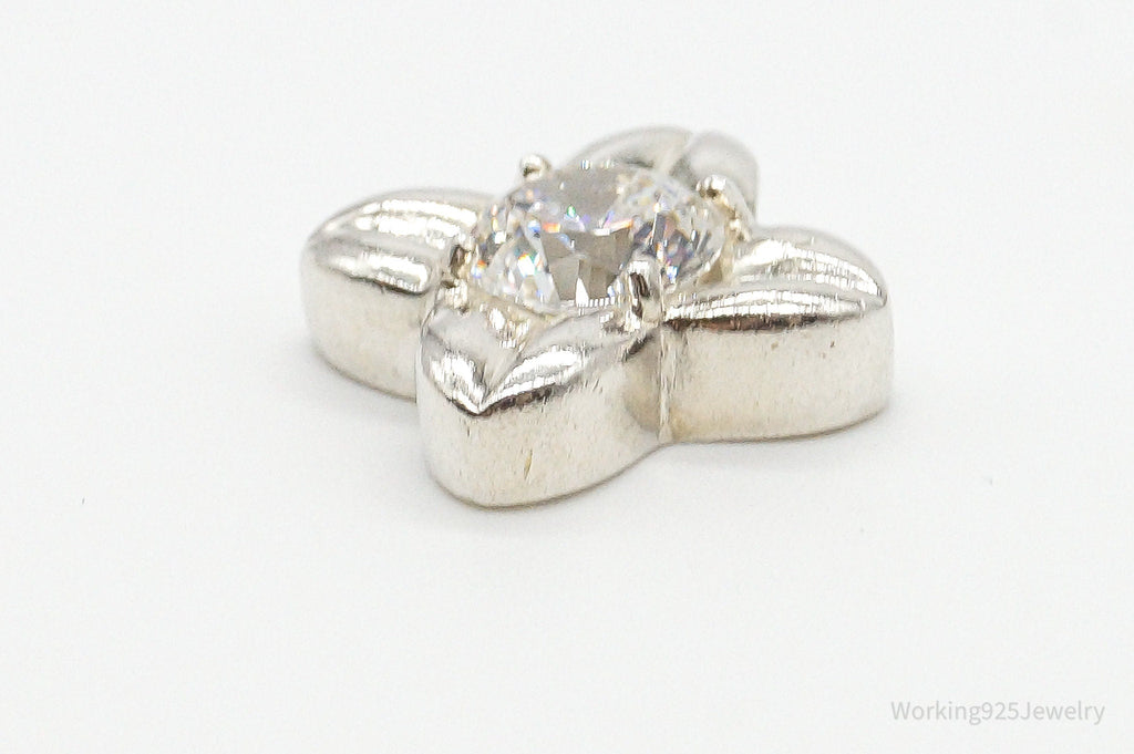 Large Cubic Zirconia Sterling Silver Pendant | Jewelry > Necklaces > Pendants | Wiccan Center
