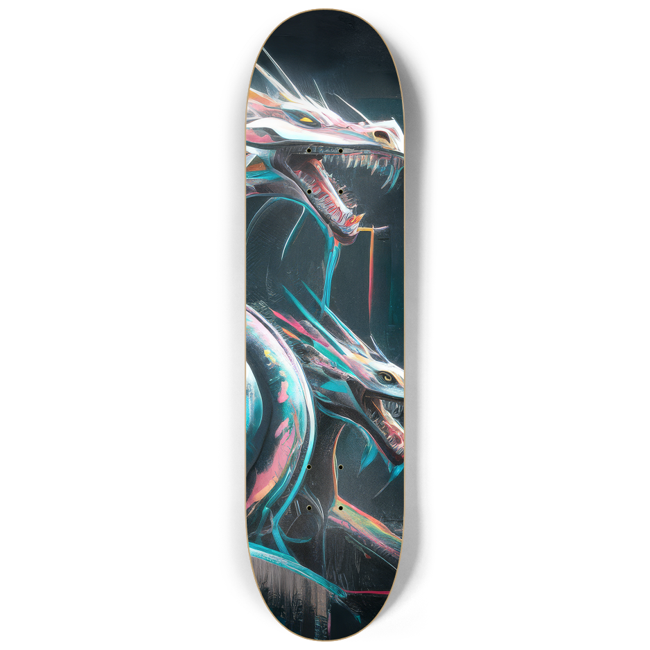2 Skateboard Series Art - Wyrm Fangs | Skateboard | Wiccan Center
