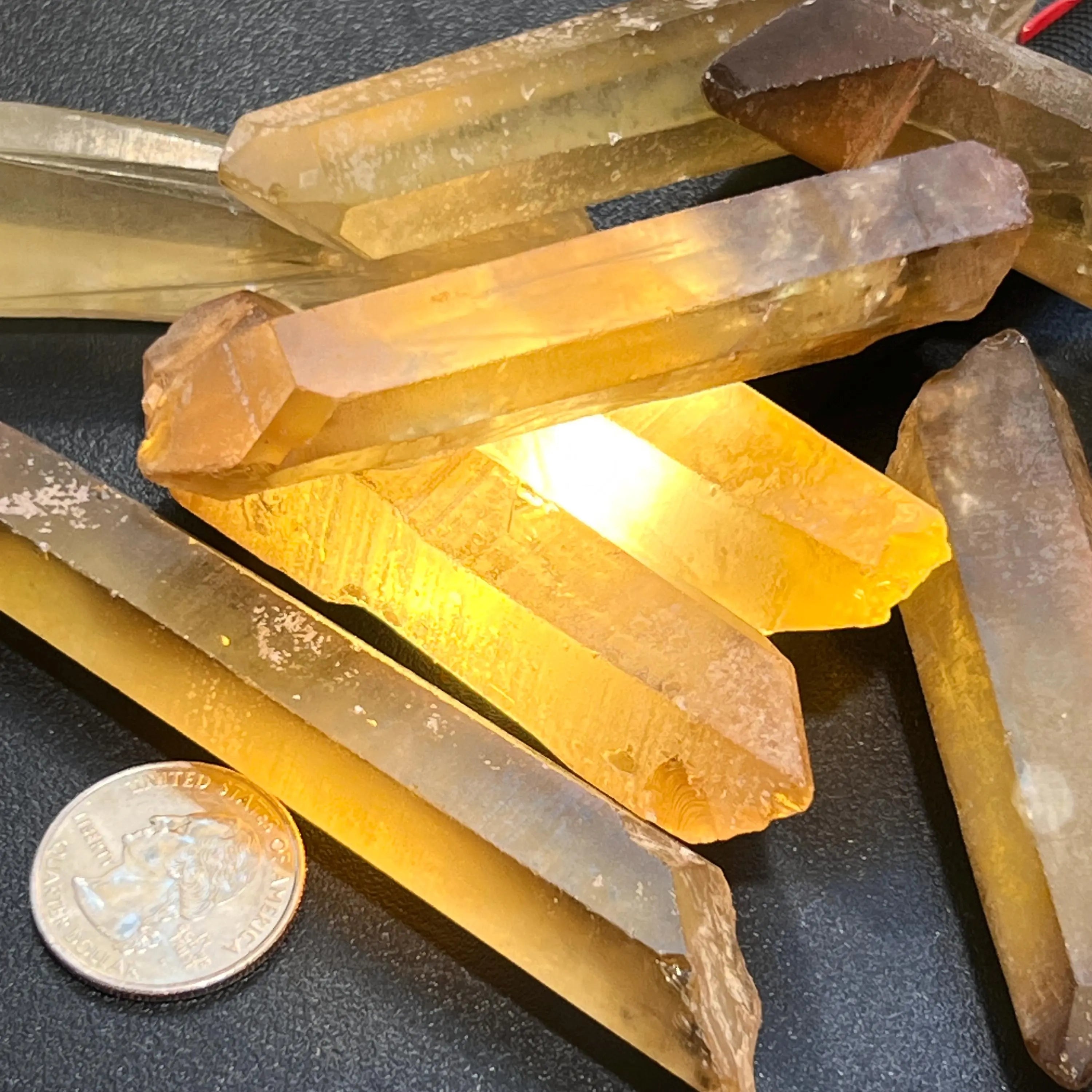 Citrine Crystal Points Extra Large (Untreated) Natural (2-4 Inches) Single or Double Terminated | Home & Living > Spirituality & Religion > Prayer Beads & Charms > Metaphysical Crystals | Wiccan Center