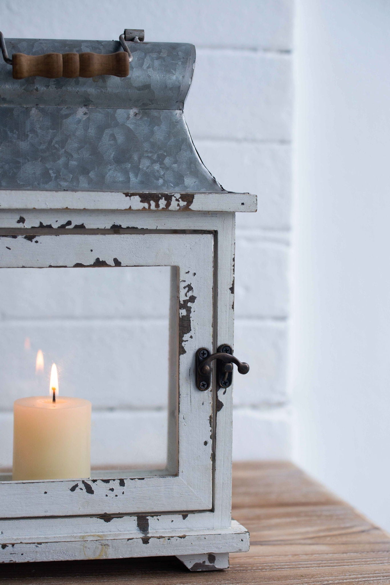 Wooden Candle Lantern Decorative Set of Two for Indoor and Outdoor Use | Lanterns | Wiccan Center