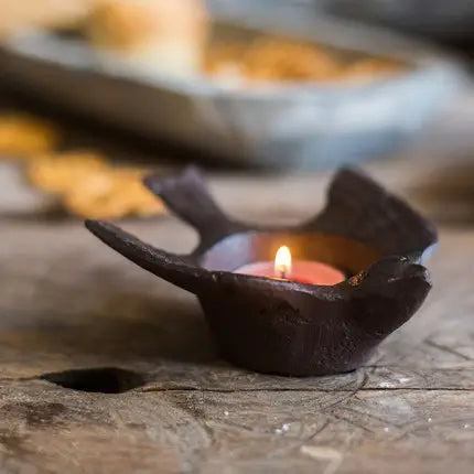 Rustic Iron Bird Tea Light Holder | | Wiccan Center