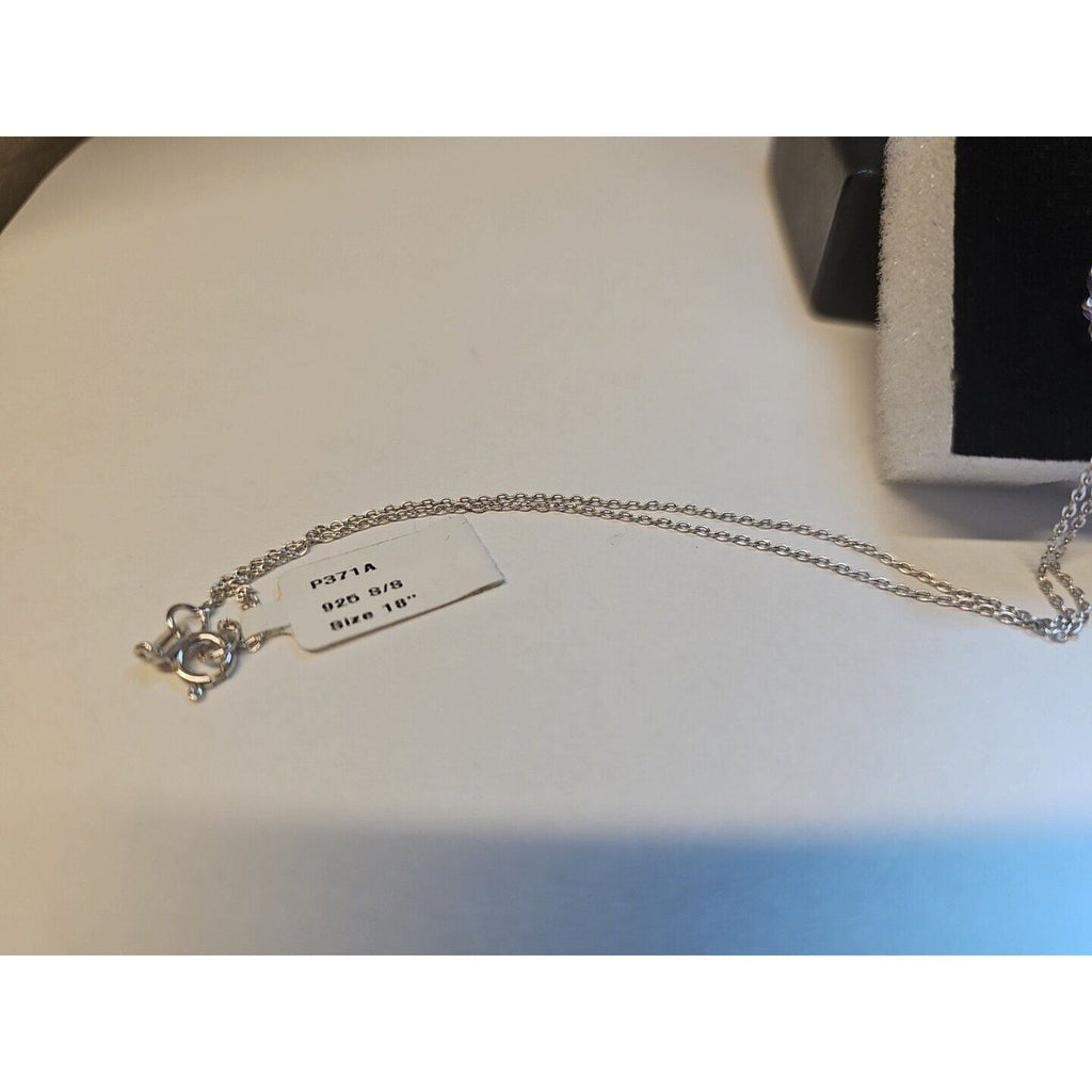 Amethyst Heart Pendant Necklace — 18-inch Sterling Silver Chain | CrystalCloud Company