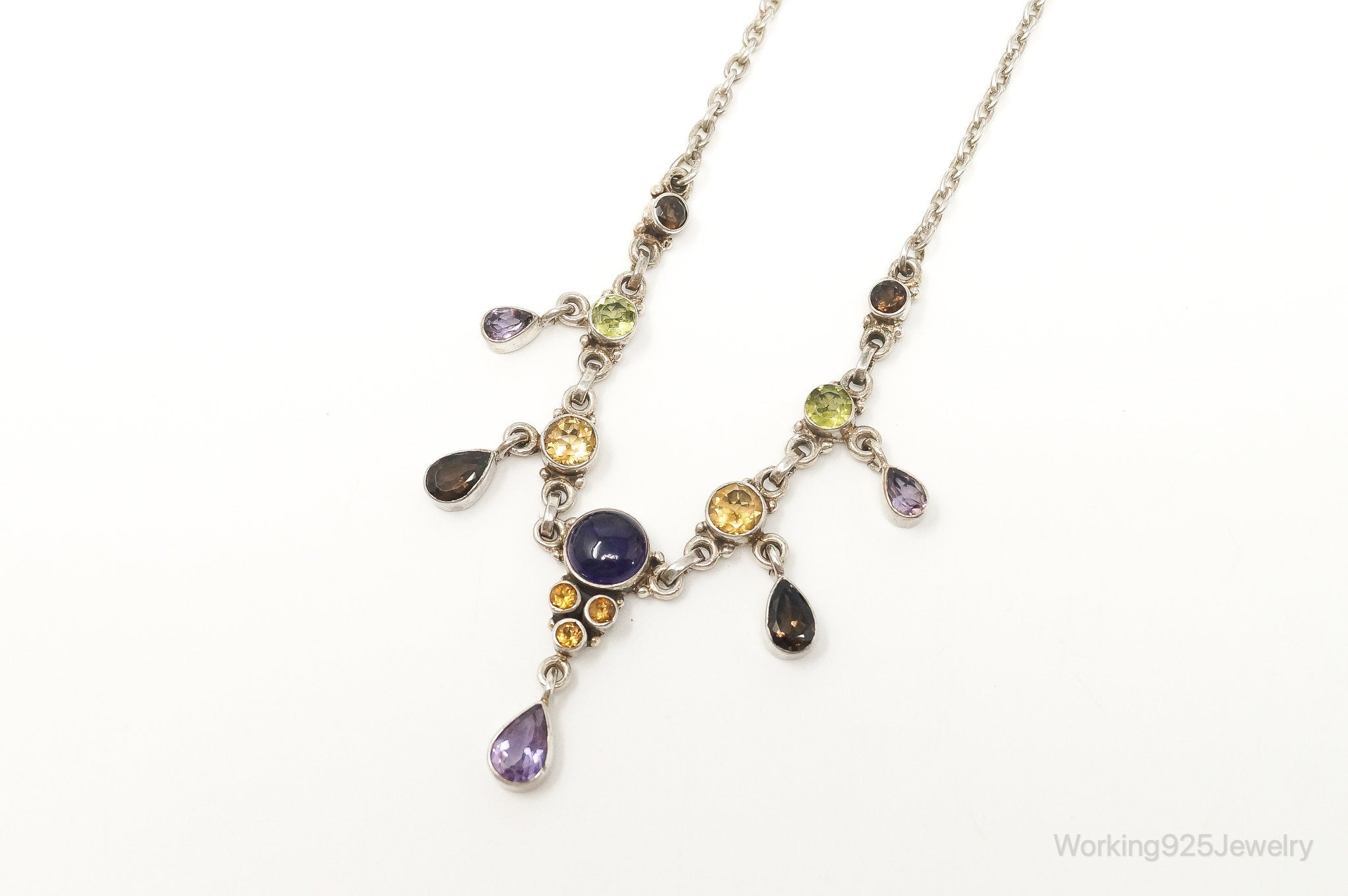 Vintage Designer Nicky Butler Multi Gem Sterling Silver Necklace | Jewelry > Necklaces > Pendants | Wiccan Center