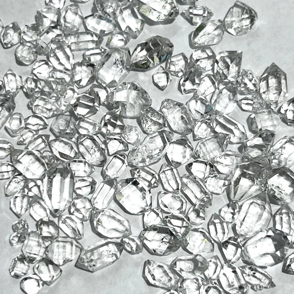 Extra Quality Clear Quartz Crystal Double Terminated Small (Herkimer Like Diamond Shapes) Grams | Home & Living > Home Decor > Home Accents > Rocks & Geodes | Wiccan Center