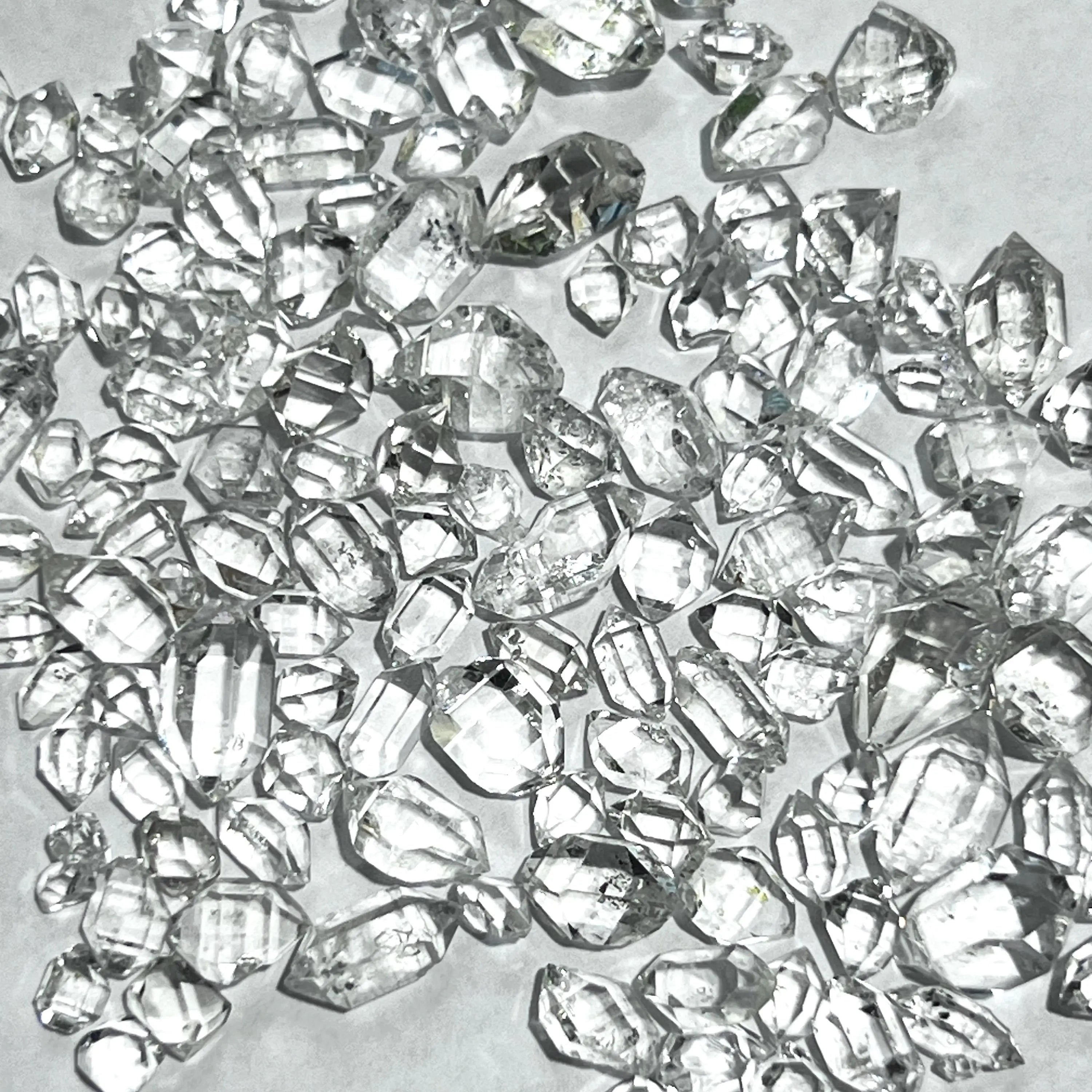 Extra Quality Clear Quartz Crystal Double Terminated Small (Herkimer Like Diamond Shapes) Grams | Home & Living > Home Decor > Home Accents > Rocks & Geodes | Wiccan Center