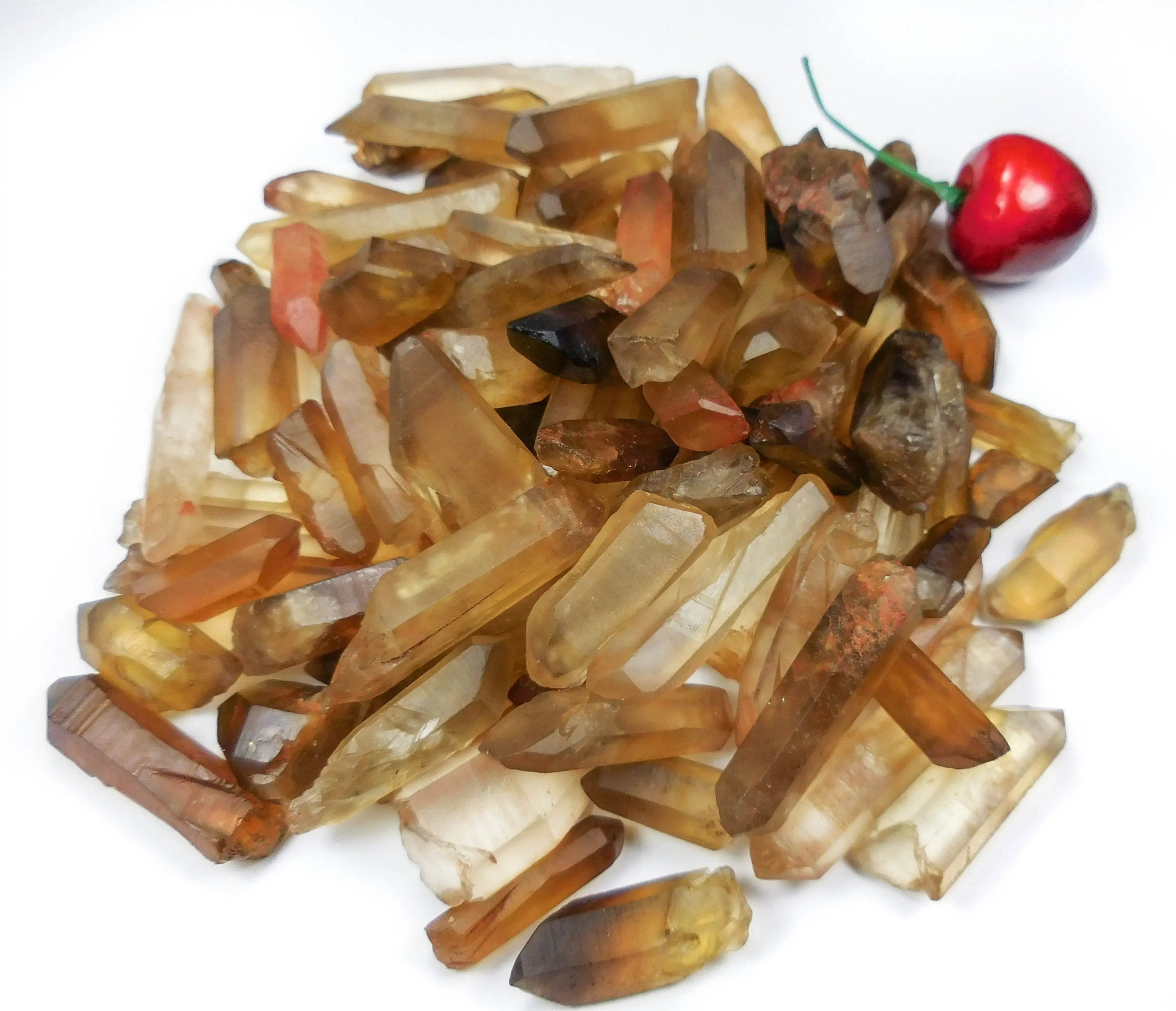 Citrine Lot 50 Grams (6 to 10 pcs) Natural Untreated Crystal Points | Craft Supplies & Tools > Beads, Gems & Cabochons > Gemstones | Wiccan Center
