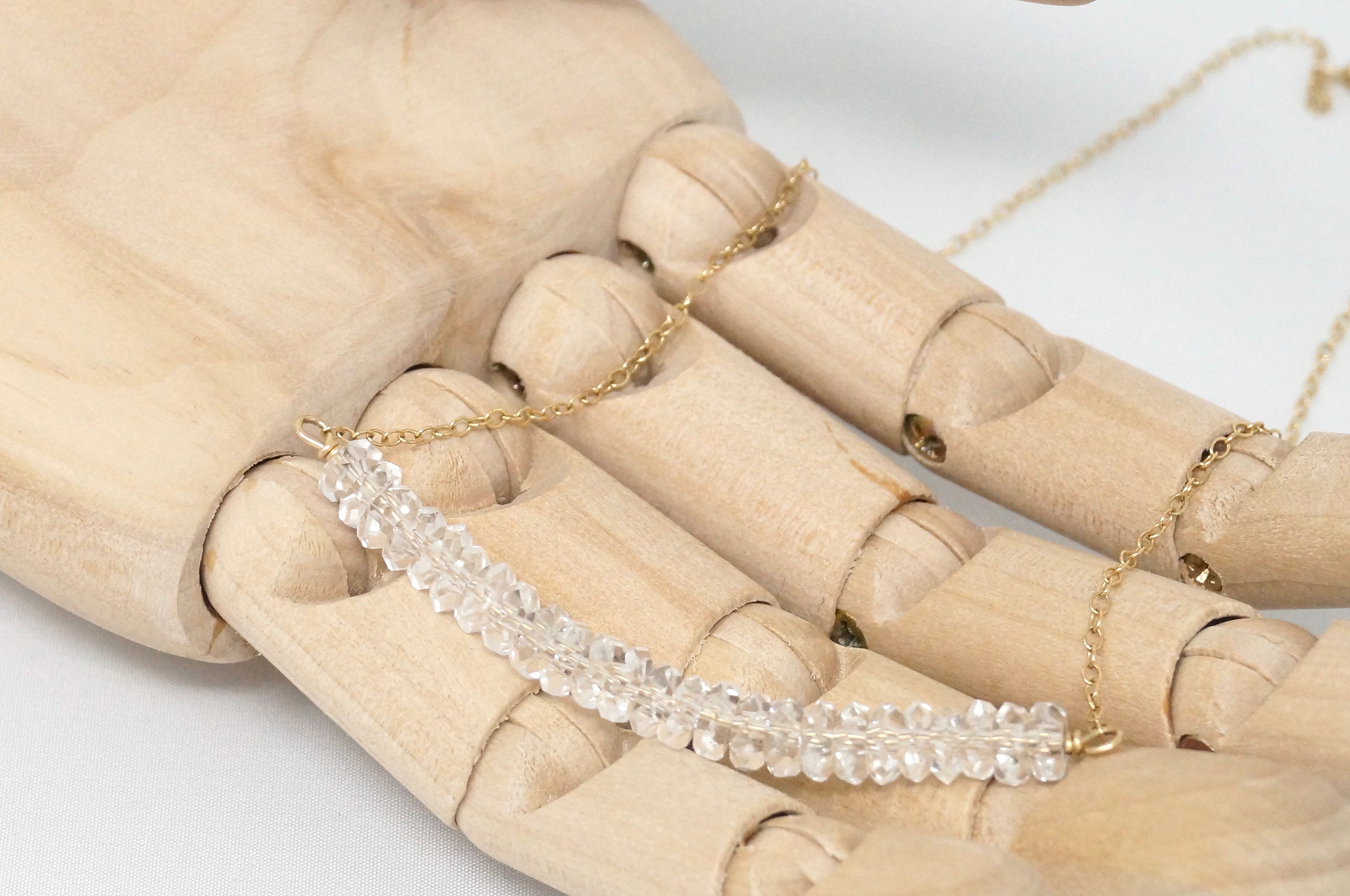 Vintage Designer Deb Guyot Quartz 14K Gold Filled Sterling Silver Necklace | Jewelry > Necklaces > Pendants | Wiccan Center