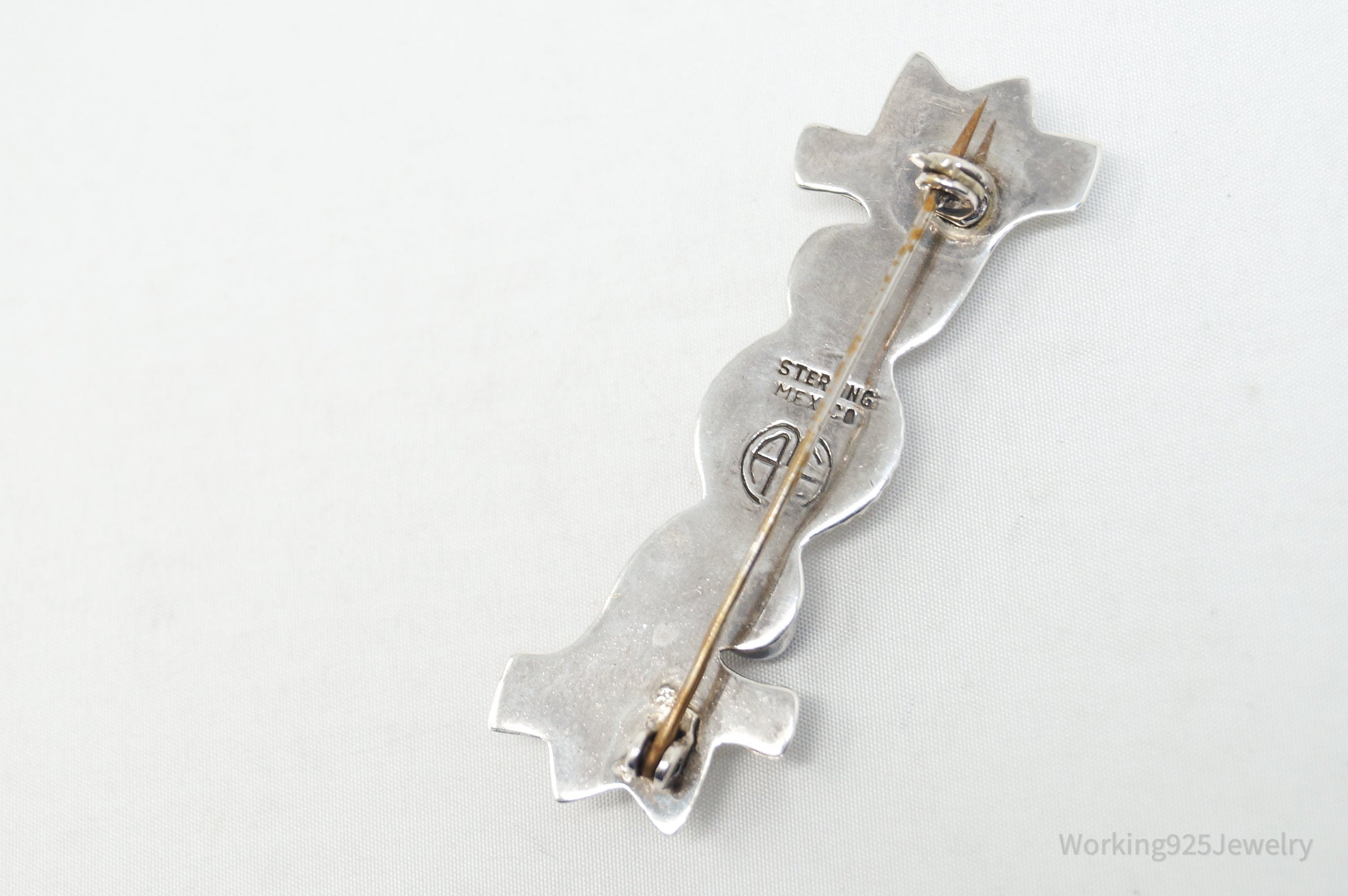 Vintage Mexican Amethyst AME Modern Sterling Silver Brooch Pin | Jewelry > Necklaces | Wiccan Center