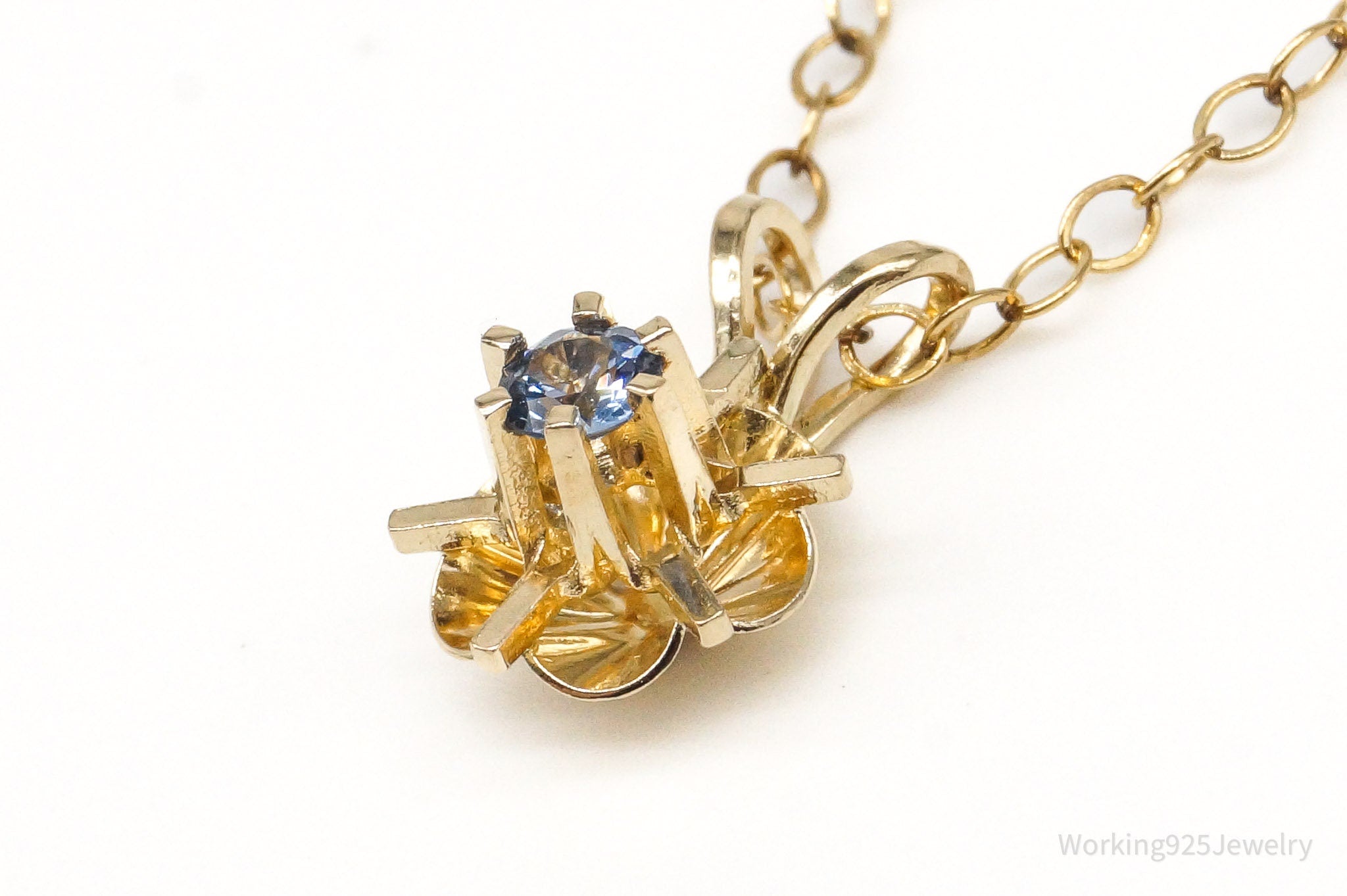 Vintage Topaz 14K Gold Filled Chain Link Necklace | Jewelry > Necklaces | Wiccan Center