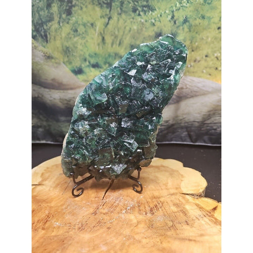 3.2lb NATURAL Green FLUORITE Quartz Crystal Cluster Mineral Specimen | Geodes & Clusters | Wiccan Center