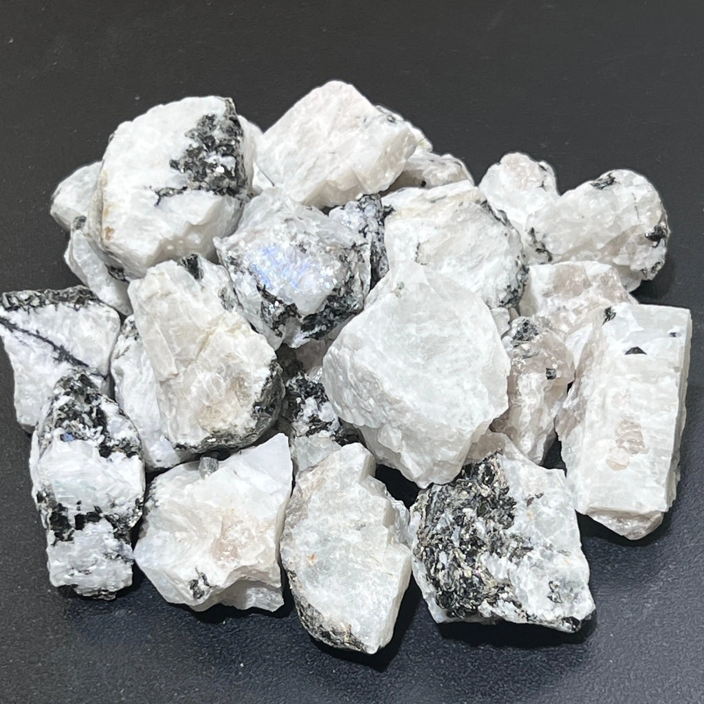Rainbow Moonstone Rough (1 LB) One Pound Bulk Wholesale Lot Raw Gemstones | Home & Living > Home Décor > Rocks & Geodes | Wiccan Center