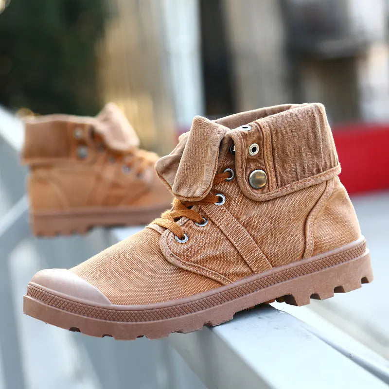 High-Top Canvas Platform Shoes | Men Shoes | Wiccan Center