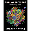 Spring Flowers Coloring Book - Paperback